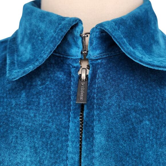 Liz Claiborne Suede Jacket – Teal Blue Plus Size with Flap Pockets - Picture 3 of 8